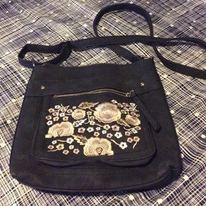 EUC Embroidered Crossbody Purse
